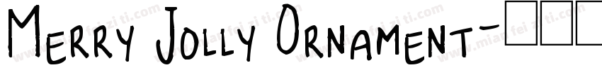 Merry Jolly Ornament字体转换